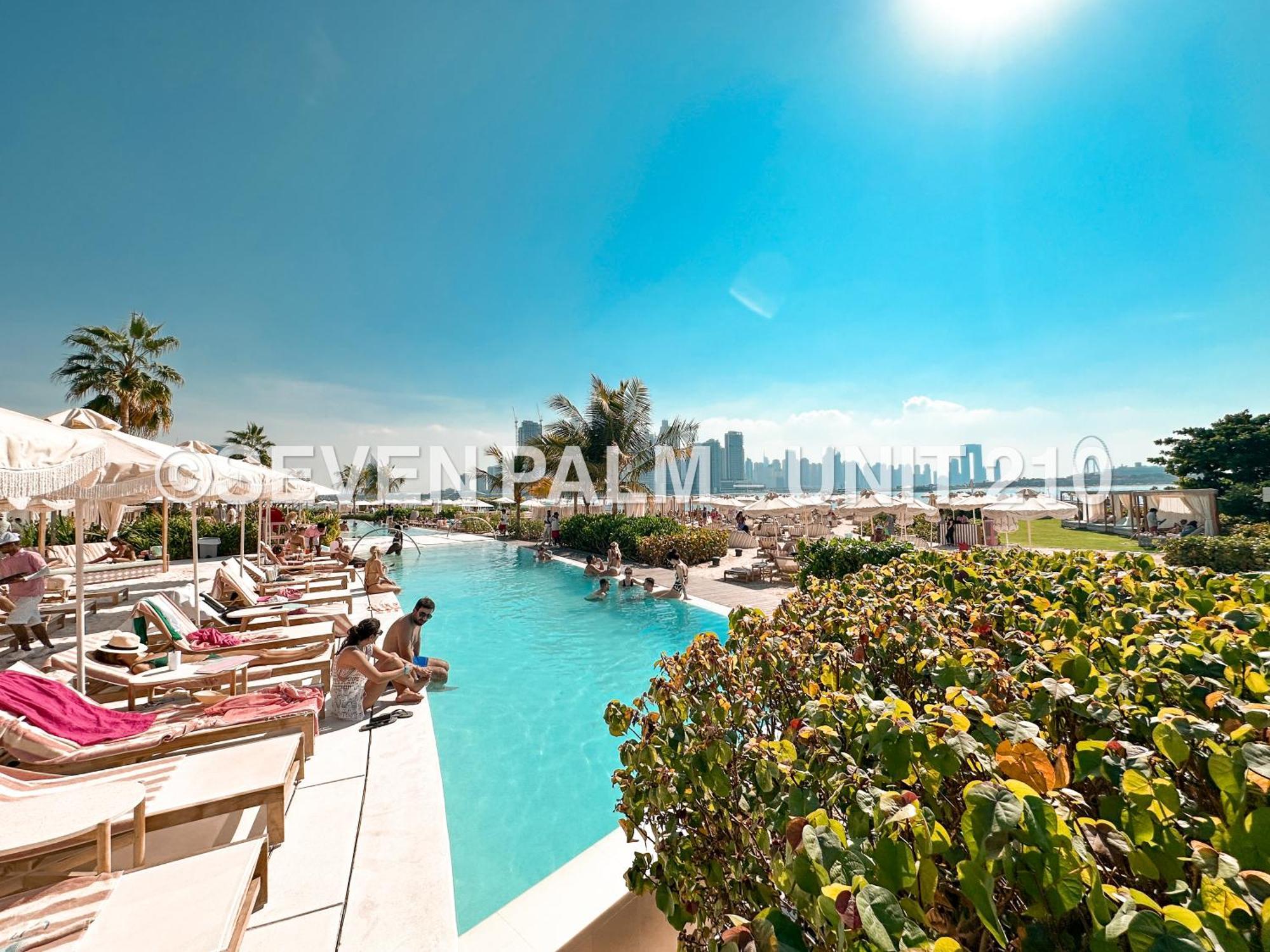 Luxus-Studio Mit Private Beach In Top-Lage, Meerblick & Infinity Pool! Dubai Buitenkant foto