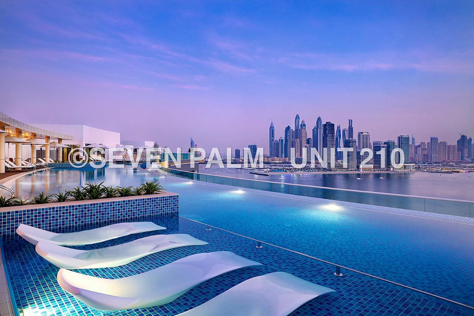 Luxus-Studio Mit Private Beach In Top-Lage, Meerblick & Infinity Pool! Dubai Buitenkant foto