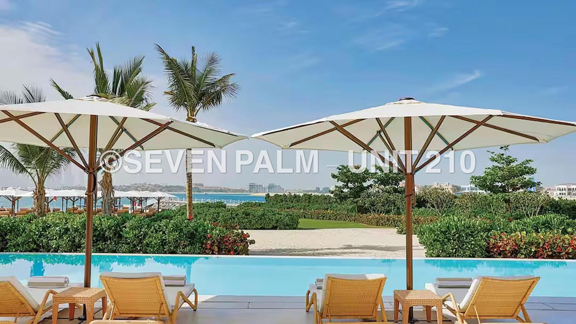 Luxus-Studio Mit Private Beach In Top-Lage, Meerblick & Infinity Pool! Dubai Buitenkant foto