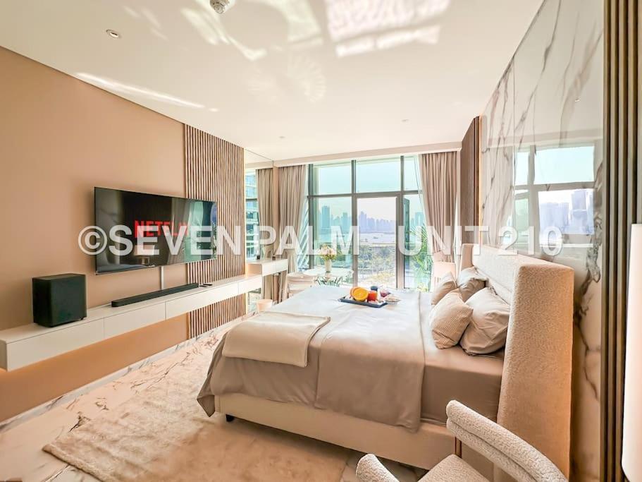 Luxus-Studio Mit Private Beach In Top-Lage, Meerblick & Infinity Pool! Dubai Buitenkant foto